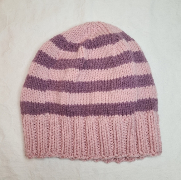 Pink & purple stripe Cheshire Cat toque - Picture 2 of 4